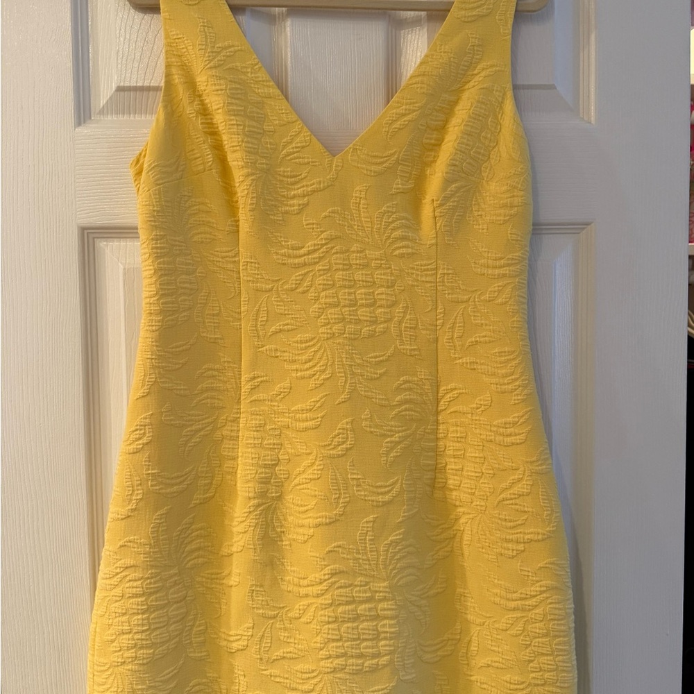Lilly Pulitzer Sunny Yellow Textured Mini Dress